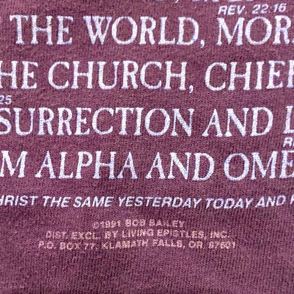 And you Shall call his name - 1991 Bob Bailey tshirt - Picture 6 of 7